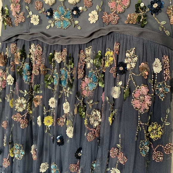 Needle & thread garden flower blue dress size 2 - Picture 7 of 16